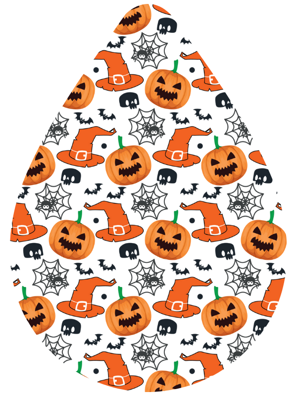 Halloween Tear Drop Earrings