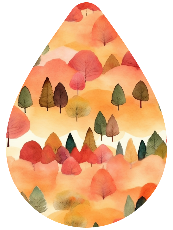 Fall Tear Drop Earrings
