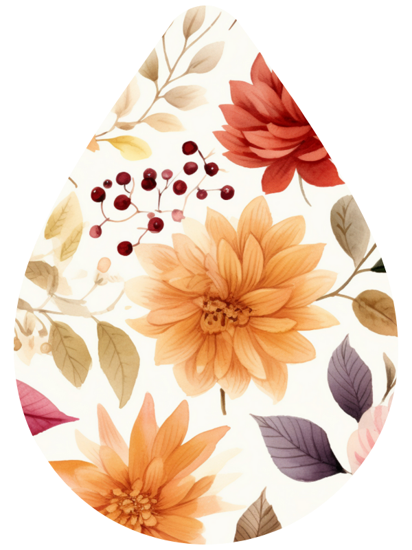 Fall Tear Drop Earrings