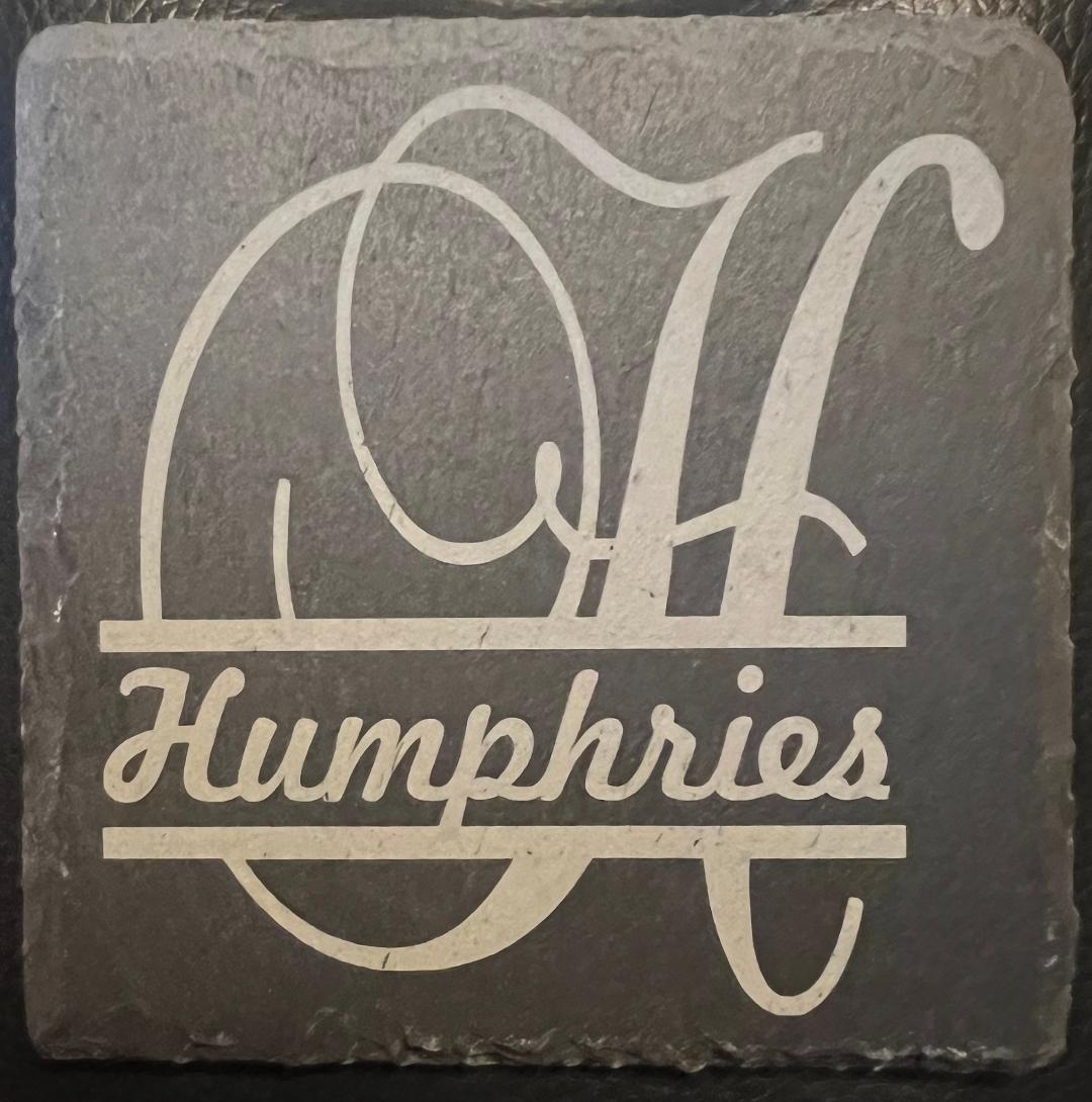Customized Engraved Slate Coasters