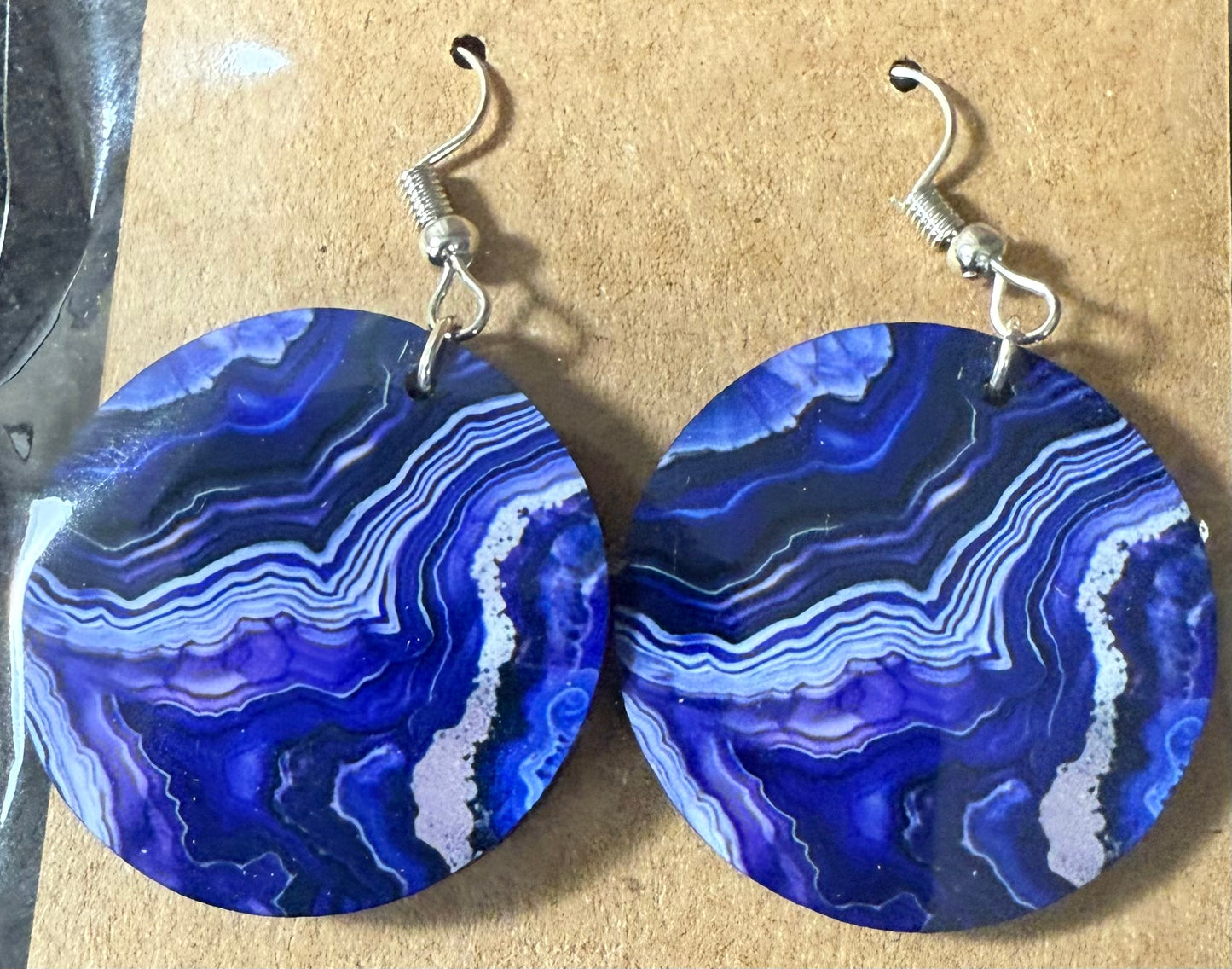 Round Earrings Gems & Geodes