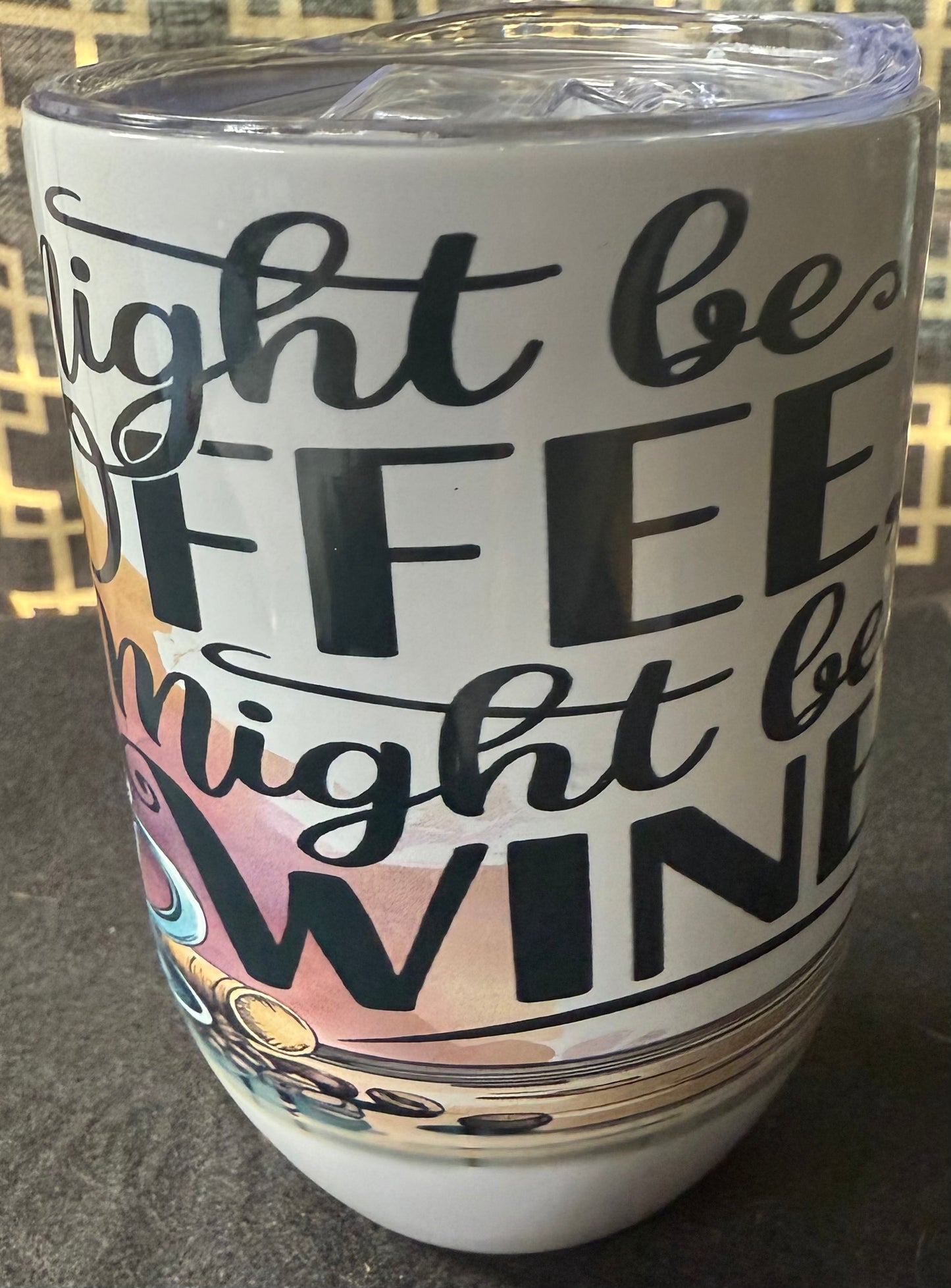 10 oz. Sublimation Wine Tumbler / Coffee Mug