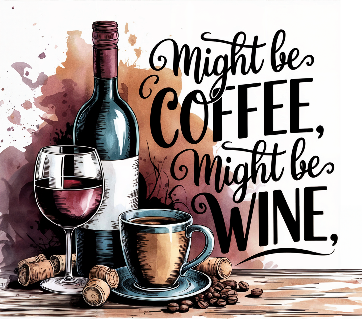 10 oz. Sublimation Wine Tumbler / Coffee Mug