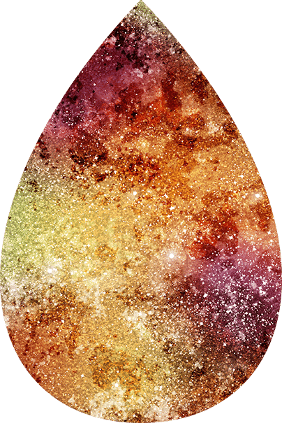 Teardrop Earrings Cosmic
