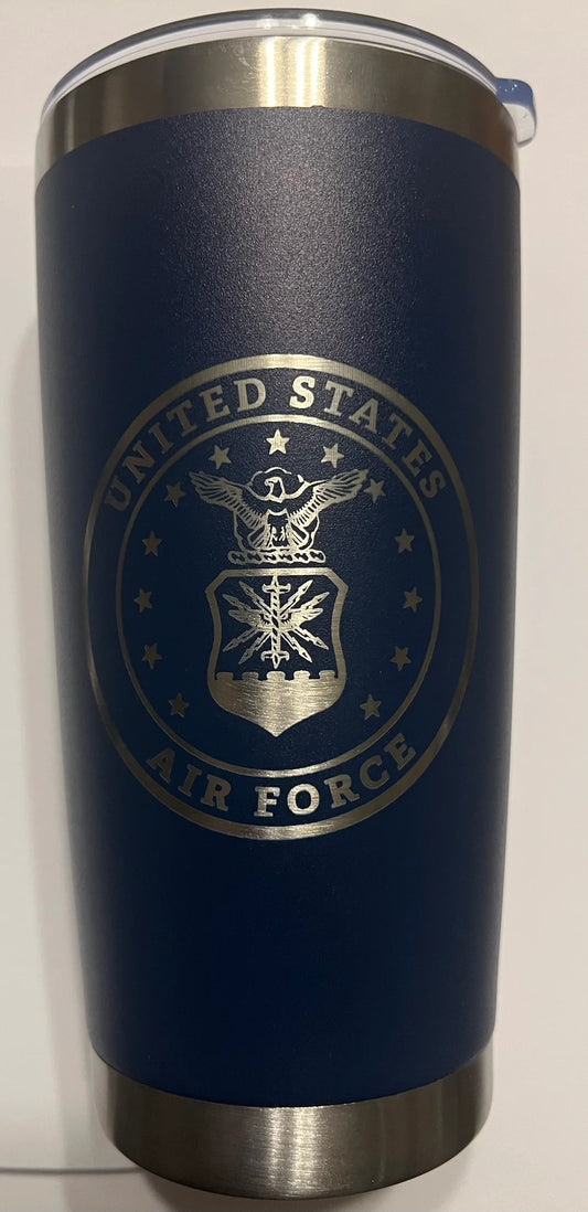 U.S. Armed Forces Laser Engraved 20 oz. Tumblers