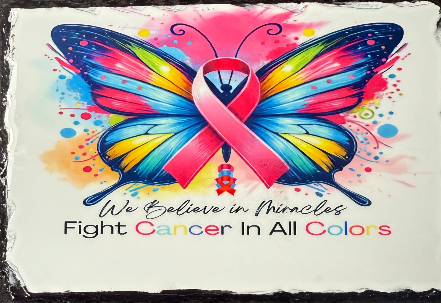 Cancer Awareness Photo Slate