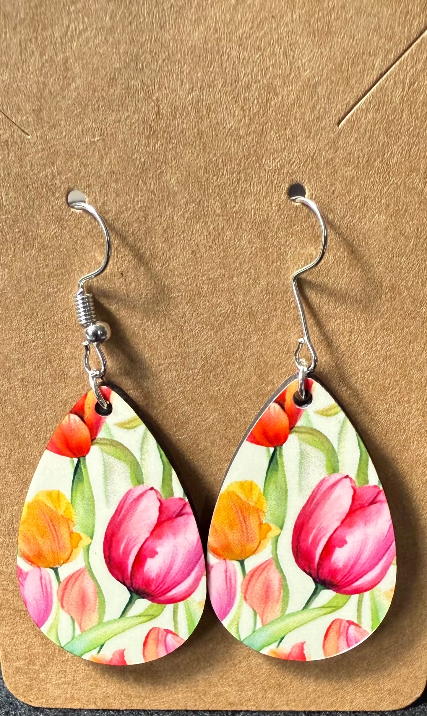 Teardrop Earrings Floral