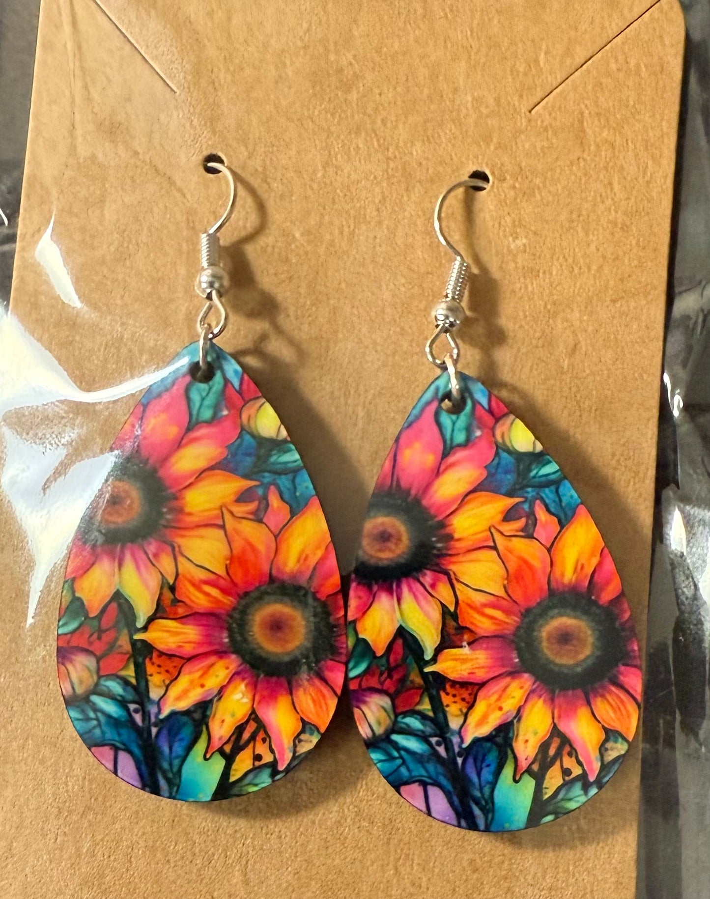 Teardrop Earrings Floral