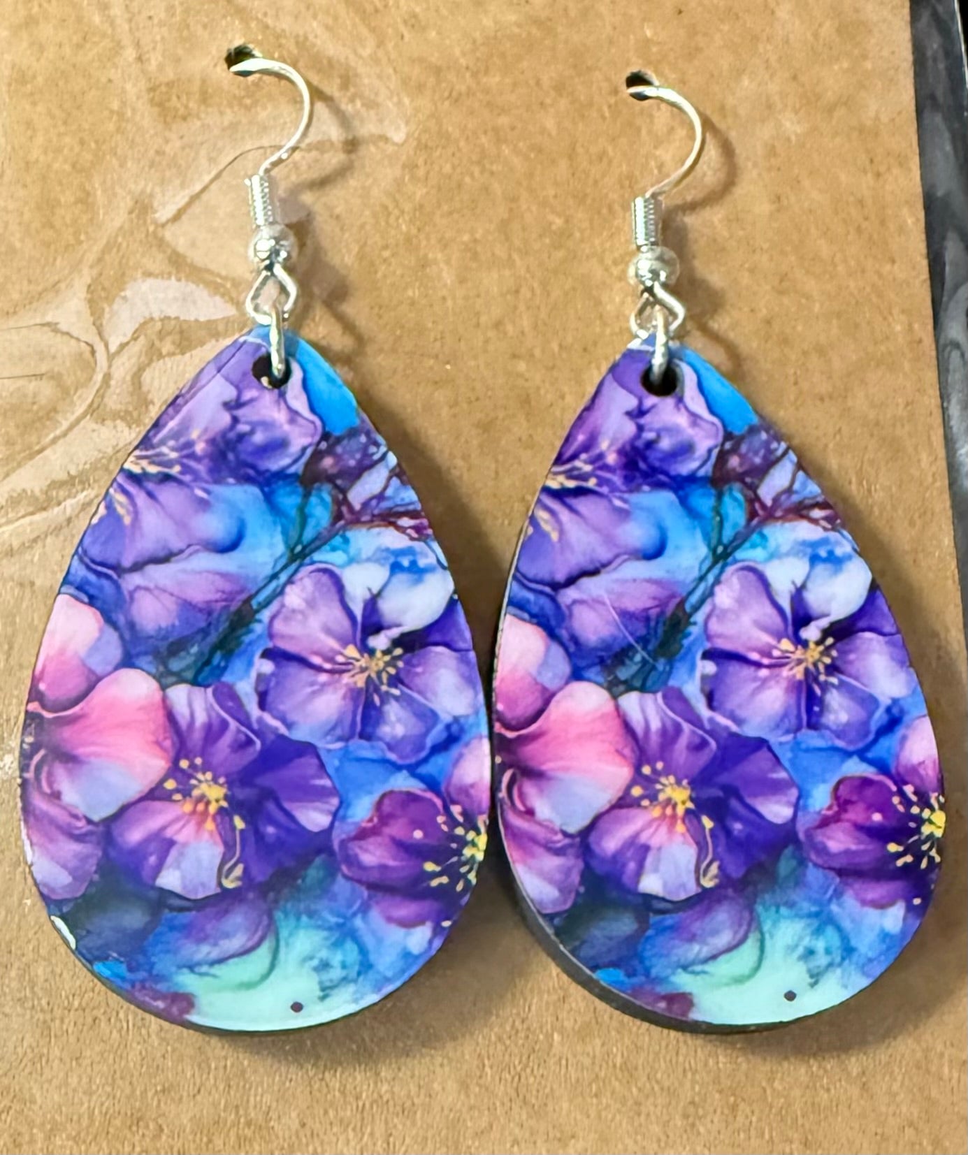 Teardrop Earrings Floral