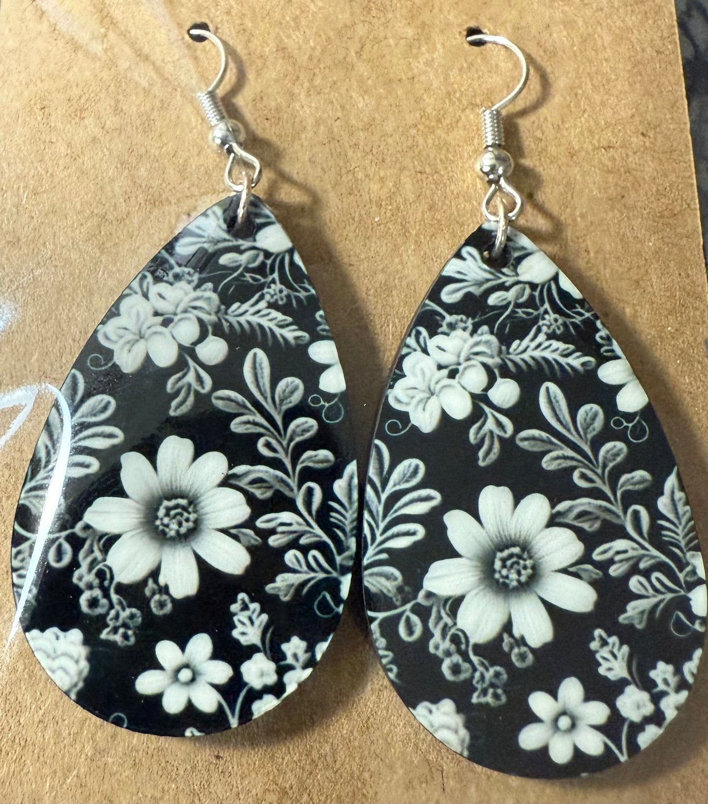 Teardrop Earrings Floral