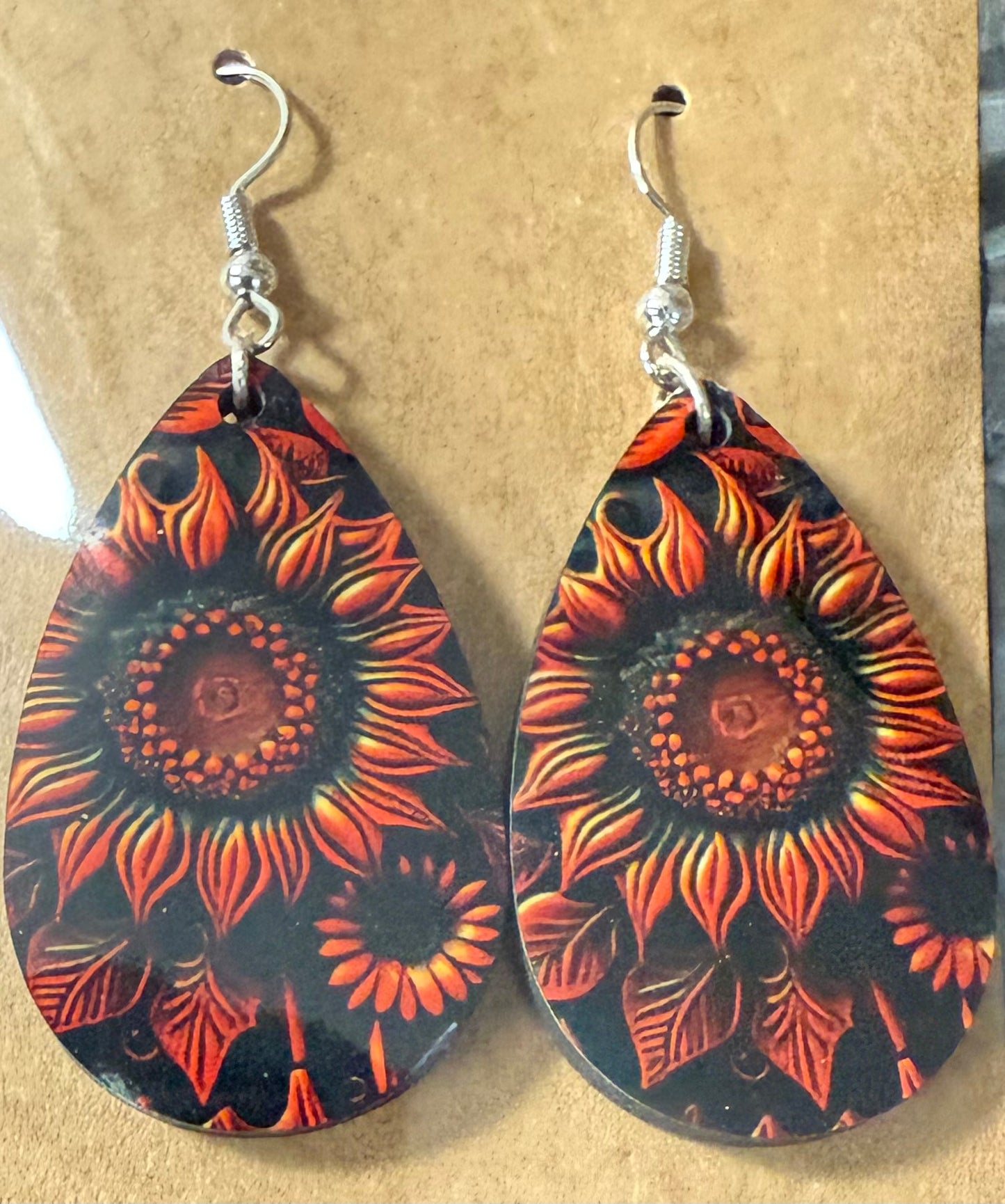 Teardrop Earrings Floral