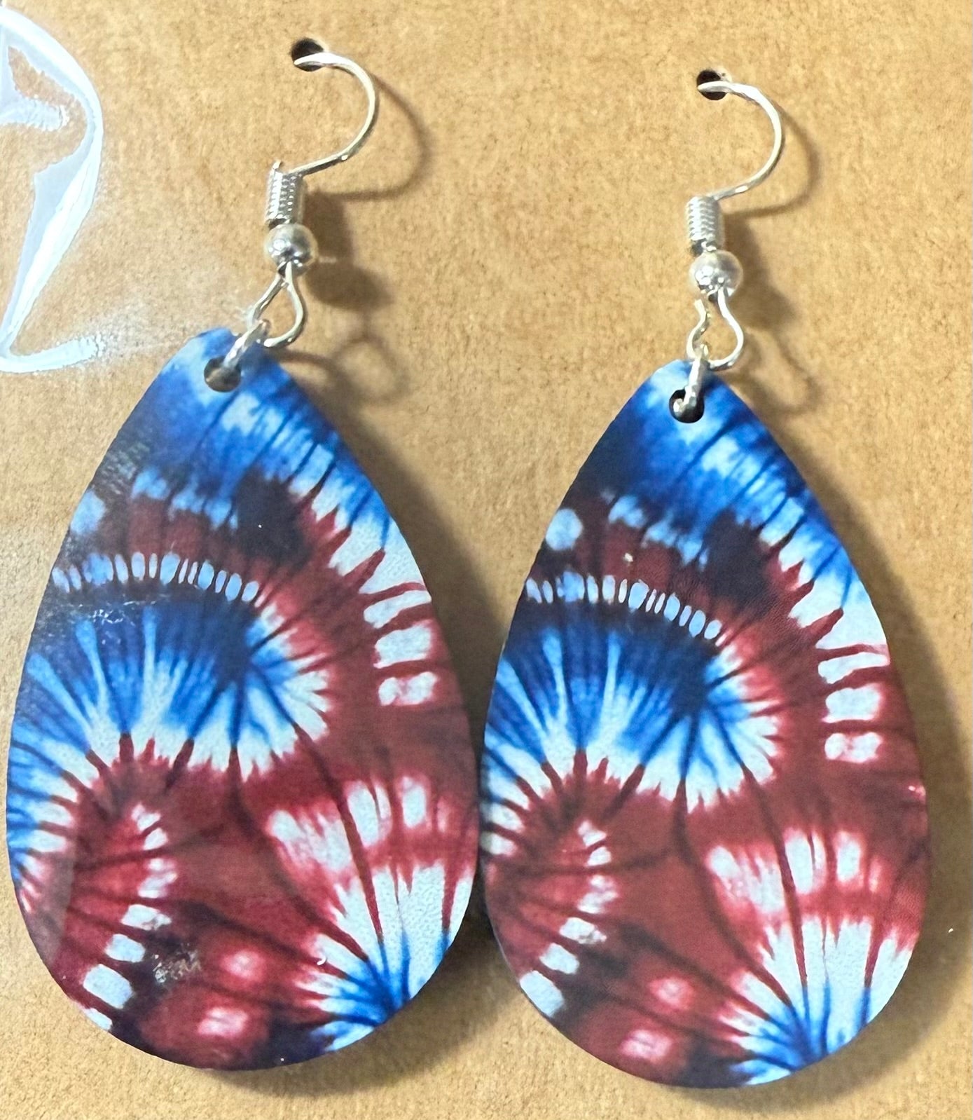 Teardrop Earrings Patriotic