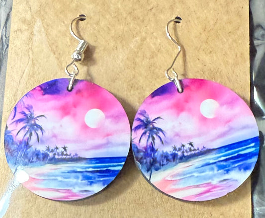 Round Earrings Scenic