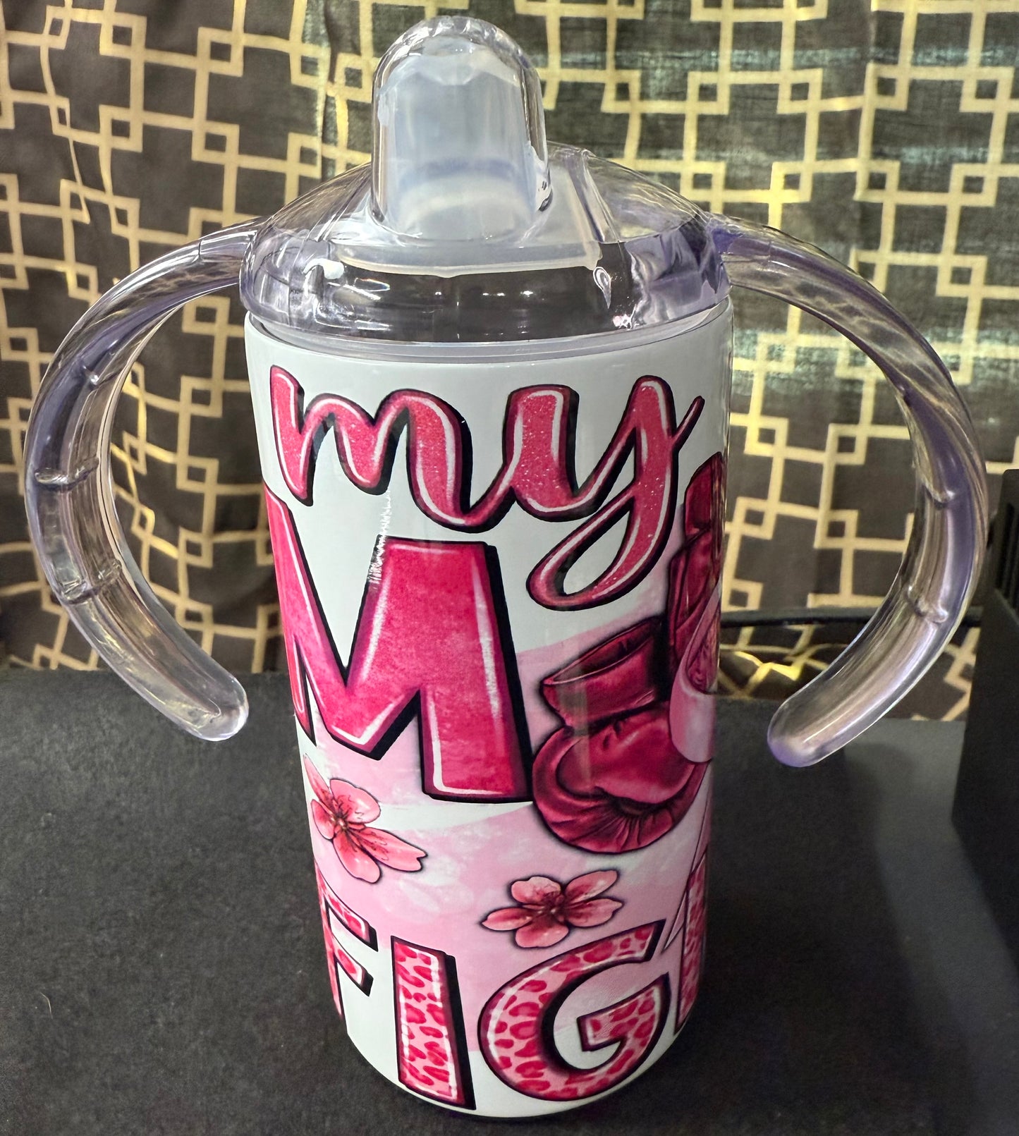 Mom with Cancer Sippy Cup / Tumbler