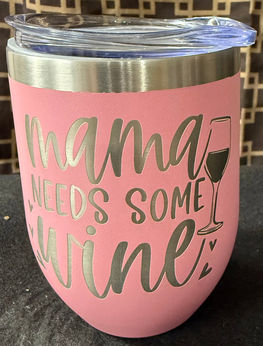 10 oz. Laser Engraved Wine Tumblers