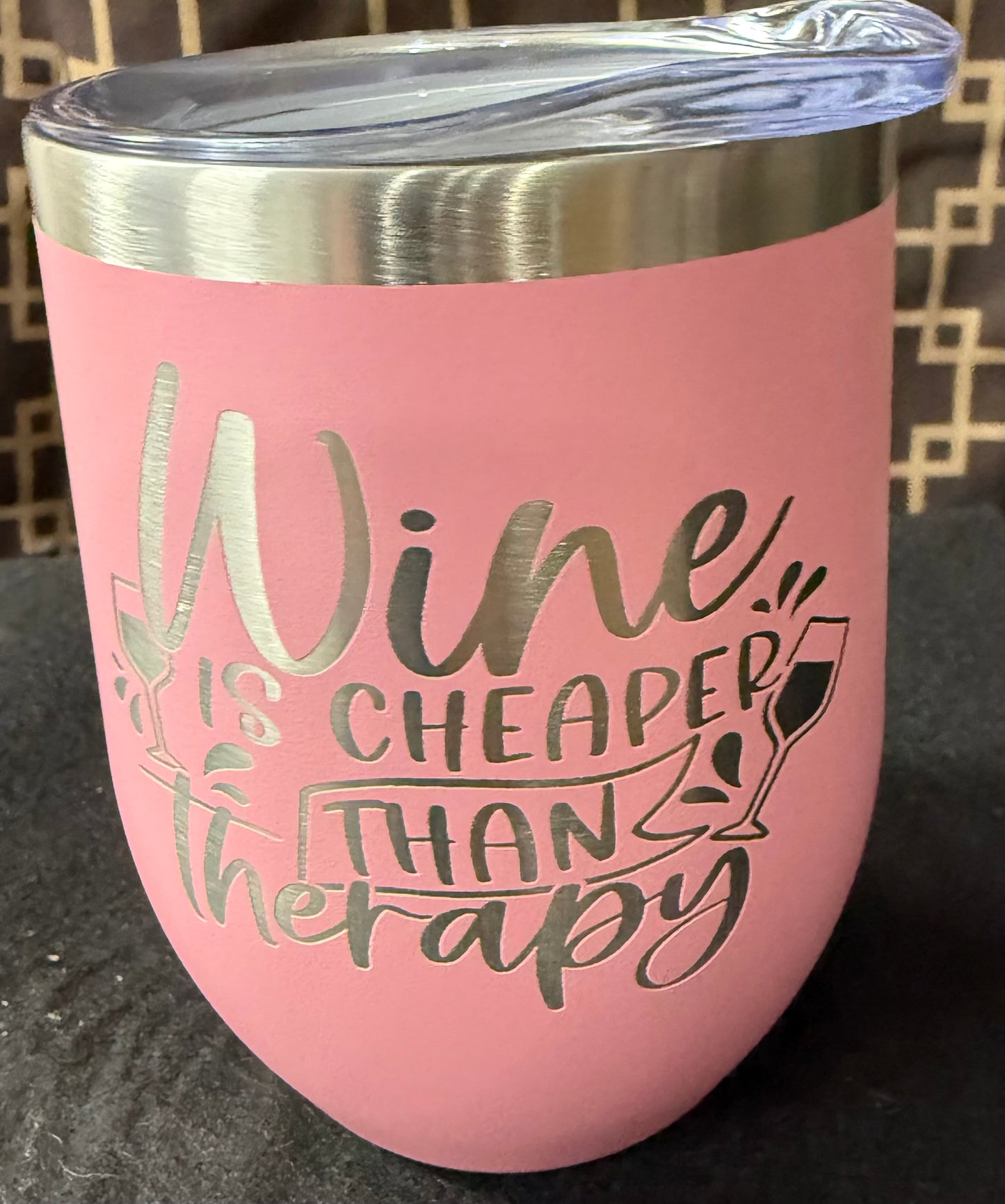 10 oz. Laser Engraved Wine Tumblers