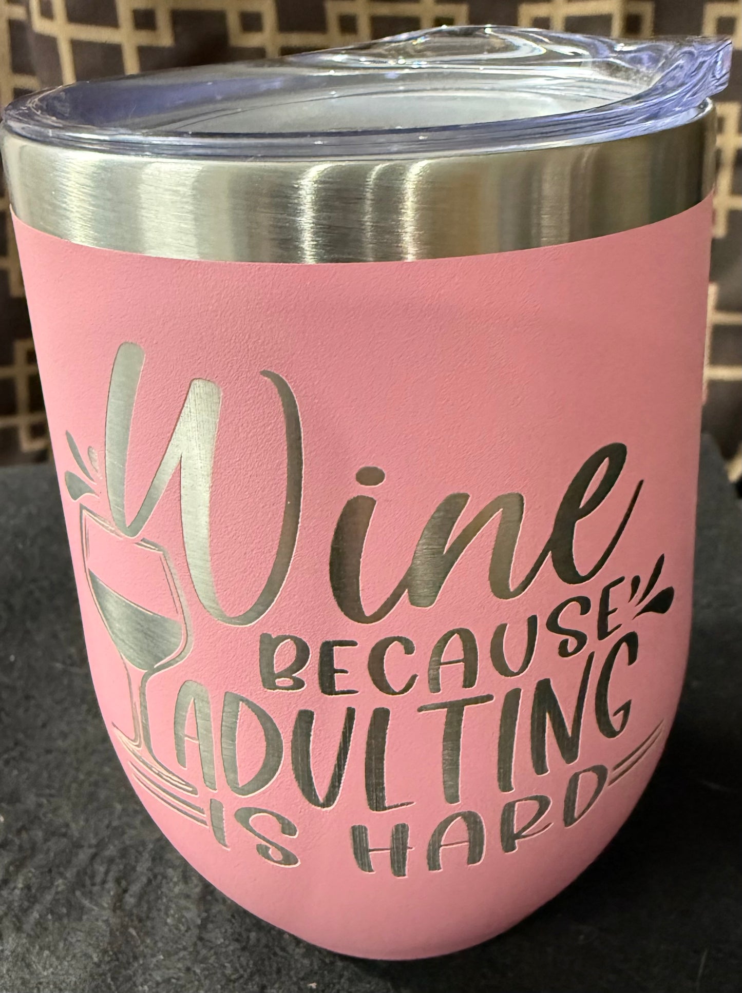 10 oz. Laser Engraved Wine Tumblers