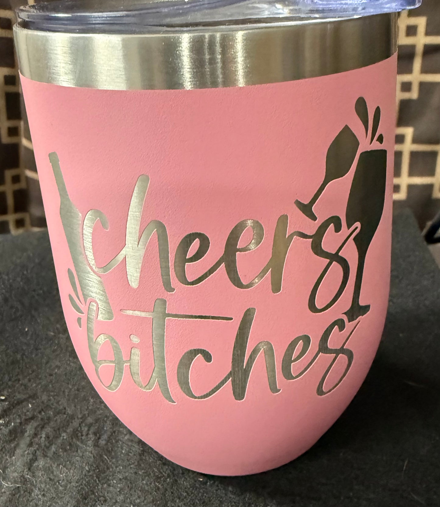 10 oz. Laser Engraved Wine Tumblers