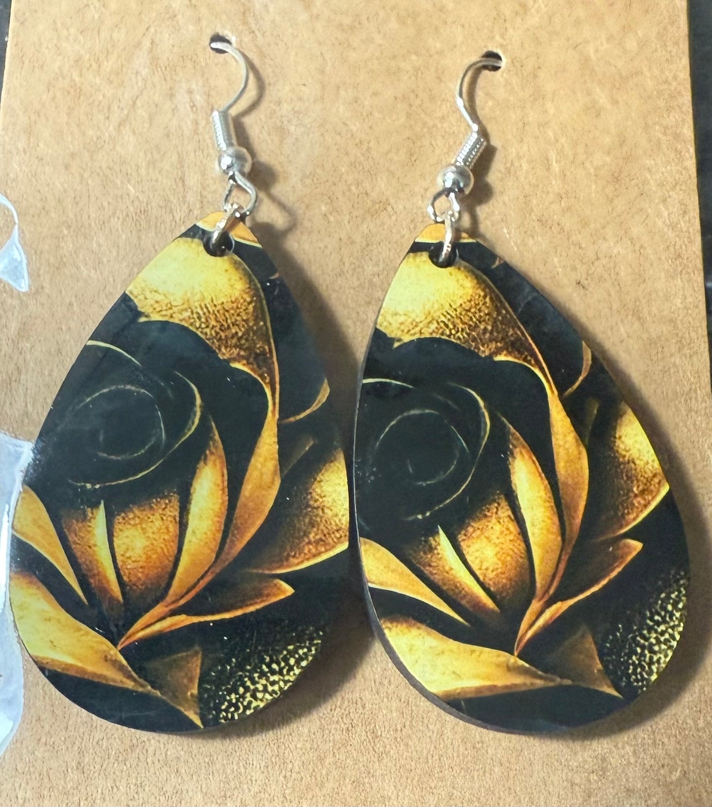 Teardrop Earrings Floral